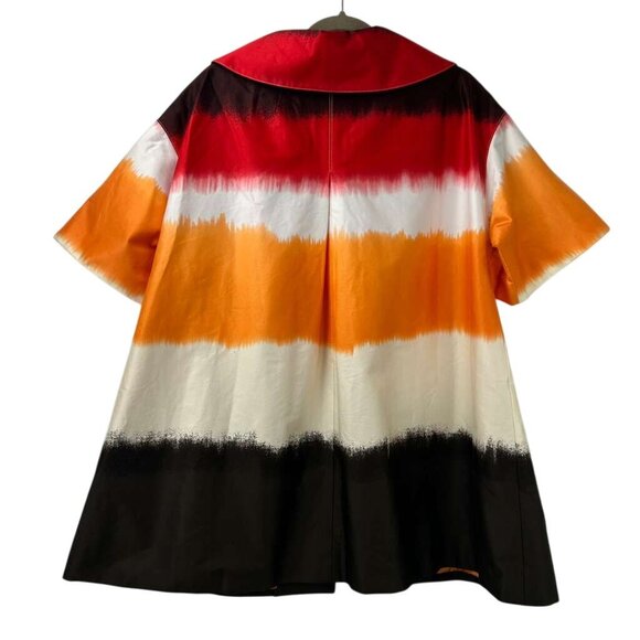 Ellen Tracy Women's XS Gradient Multicolor Short Sleeve Jacket Front Pockets - Picture 11 of 16